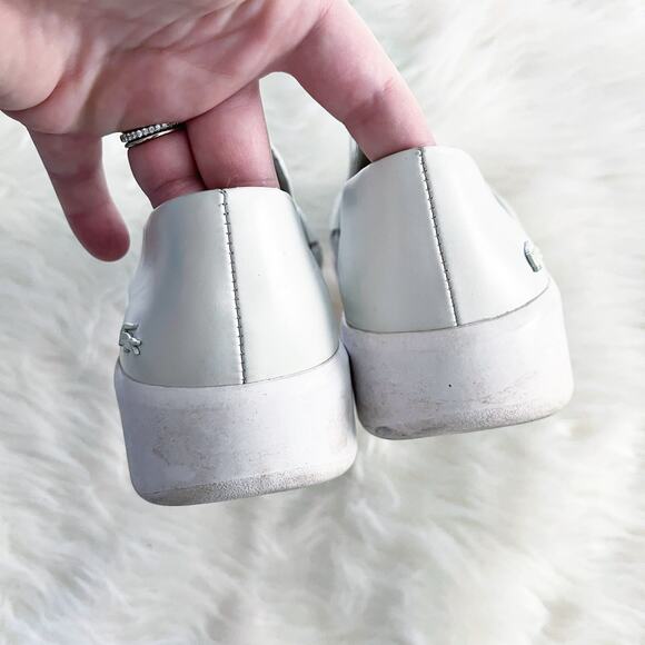Lacoste Rochelle White Leather Slip On Sneaker - Picture 5 of 8